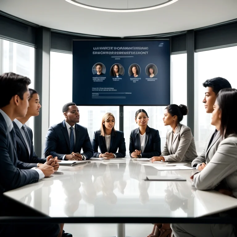 Team collaborating under core values